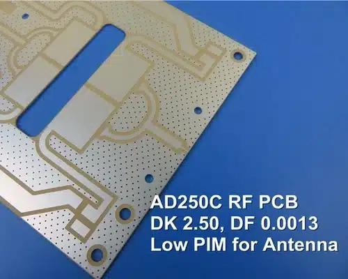 Microwave and RF PCB Built on Rogers 20mil 30mil 60mil AD250C Antenna Material With Dielectric Constant (DK) of 2.50