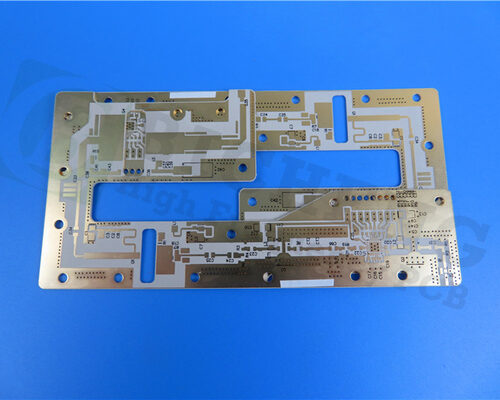 Rogers 60mil RT/duroid 6035HTC High Frequency PCB on Double Sided Copper With Green Mask for High Power RF Amplifiers