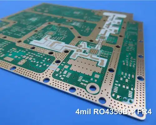 4 Layer High Frequency PCB Built On RO4350B With Blind Via and Immersion Gold