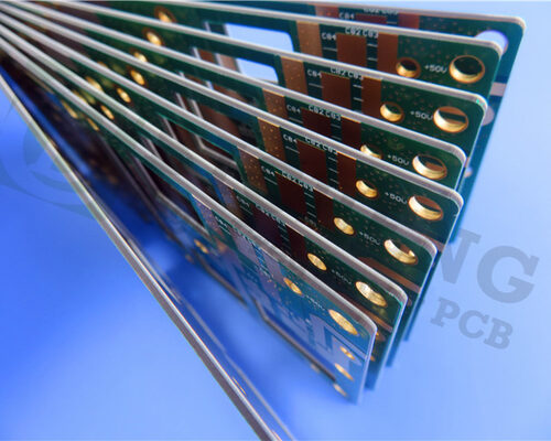 Rogers 25mil 0.635mm TMM10 Microwave PCBs Chemical Gold and Green Solder Mask for Dielectric Polarizers and Lenses