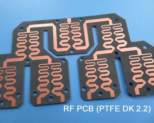 F4BME220 High Frequency PCB PTFE DK2.2 Dual Layer Cheap RF PWB for Couplers