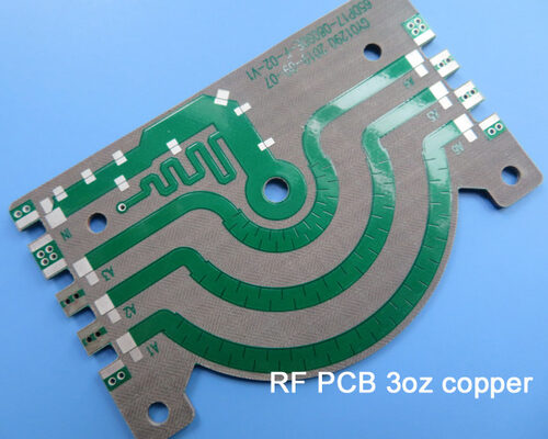F4BTM350 High Frequency PCB Board 1.5mm PTFE Plate with 3oz Copper and Immersion Silver