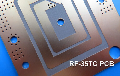 RF-35TC PCB built on 5mil, 10mil, 20mil, 30mil, 60mil with ENEPIG, Pure gold, OSP is suited for high power applications