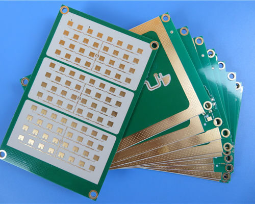 Hybrid High Frequency Printed Circuit Boards 3-Layer Hybrid RF PCB Made On 13.3mil RO4350B and 31mil RT/Duroid 5880