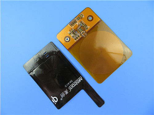 FPC PCBA Fabrication Flex PCB Board With 3M Tape and Stainless Steel Stiffener For Antenna