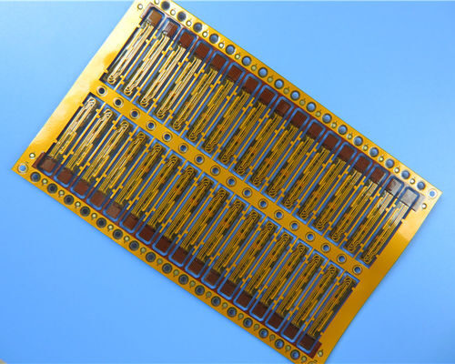 Assembled Flexible PCB Built On 0.15mm 2-Layer FPC Polyimide (PI) With Immersion Gold and yellow coverlay
