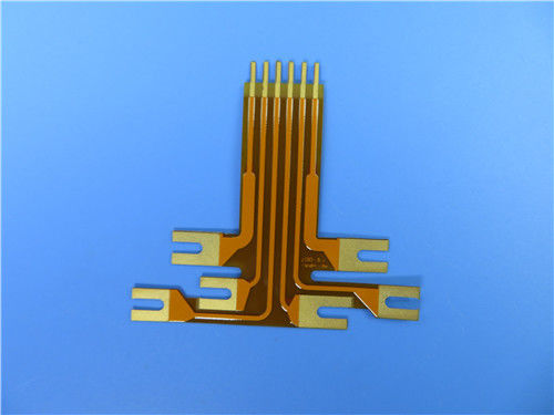 single layer FPC at 0.25mm thick with 2oz copper Flexible PCB FPC Built on Polyimide with Gold Plating FPC Sample
