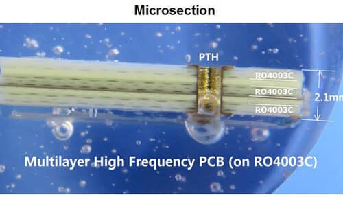 5 Layer High Frequency PCB Board Bulit On Rogers 20mil RO4003C With Immersion Gold