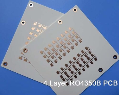 4 Layer RF Circuit Board On Rogers 60mil RO4350B and 10mil RO4350B with Back Drill for UHF Coupler