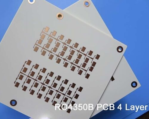 4 Layer High Frequency PCB On 6.6 Mil RO4350B and 10 Mil RO4350B for Radar System