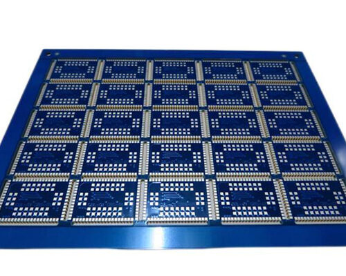 Edge Castellated PCB Half Holes Circuit Boards Built On 1.6mm FR-4 With Blue Solder Mask