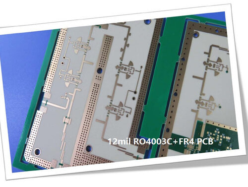 Hybrid High Frequency Multilayer PCB 6-Layer Hybrid PCB Made On 12mil 0.305mm RO4003C and FR-4
